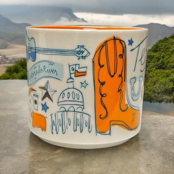 Starbucks Texas Howdy Been There 14oz Coffee Mug Collectible Lone Star New - Picture 11 of 14